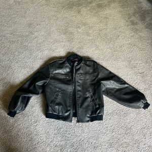 Edikted- faux leather bomber jacket
